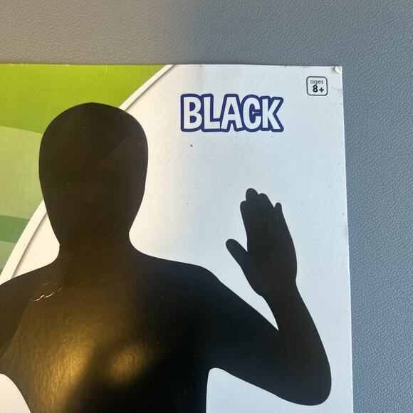 Spirit Halloween BLACK SKINSUIT Skin Suit Child Size X-Large - Picture 4 of 6